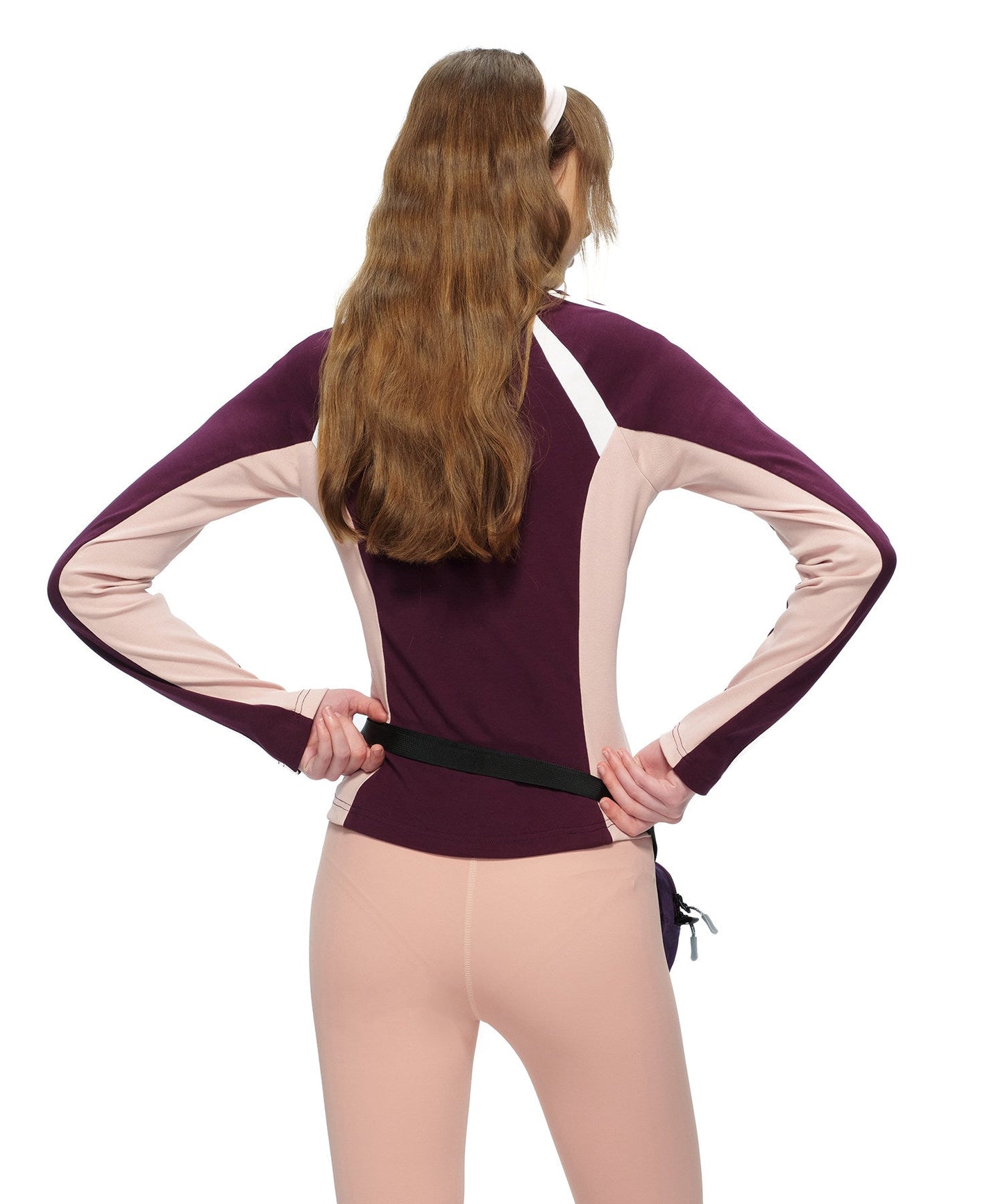 Sports Long Sleeve Slim Shirt - Purple