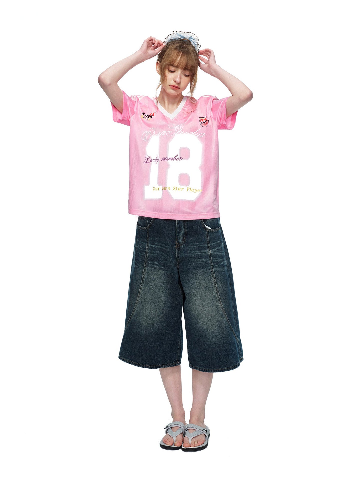 Game Day Jersey No. 18 - Pink