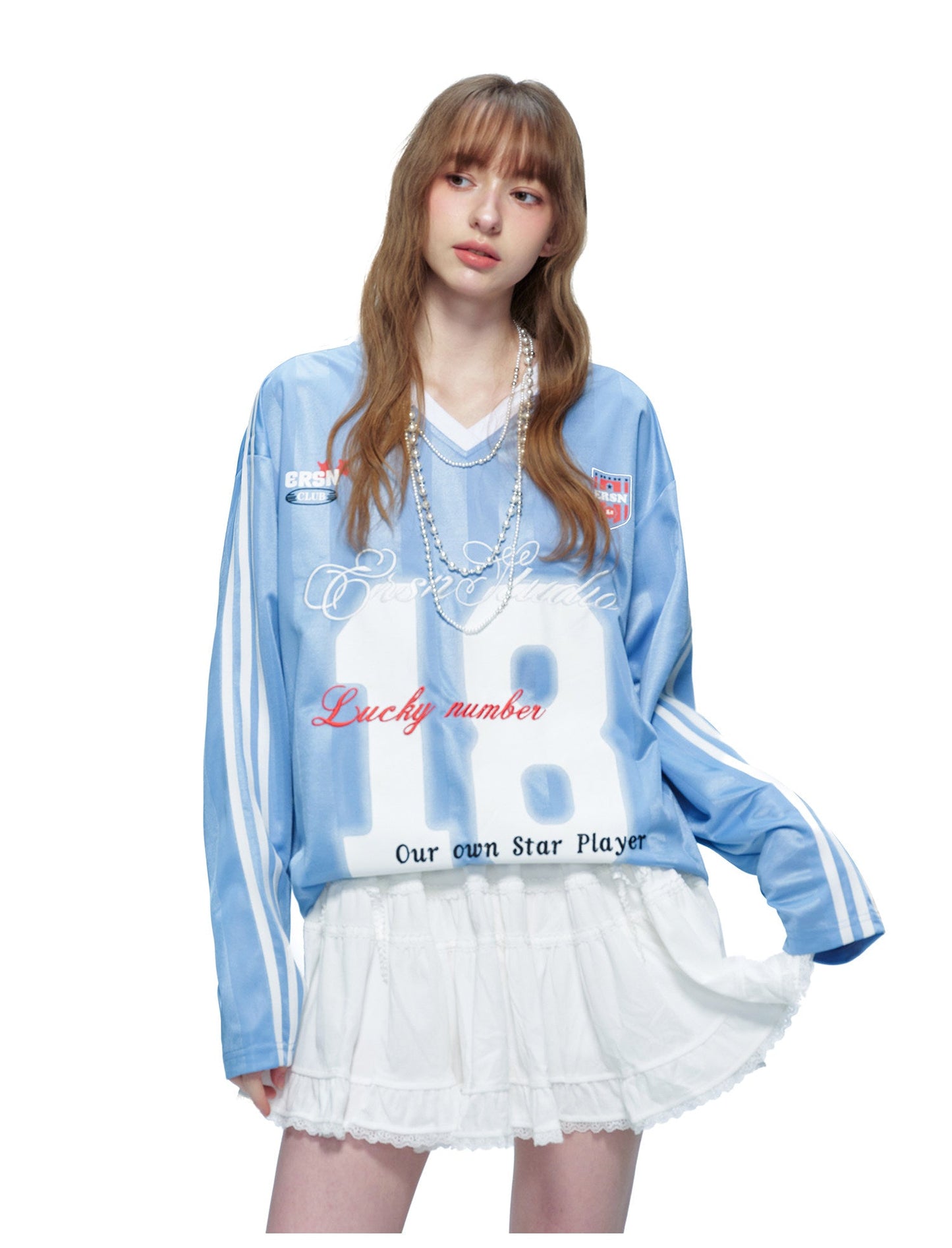 Game Day 3.0 Long Sleeve Jersey No. 18 - Blue
