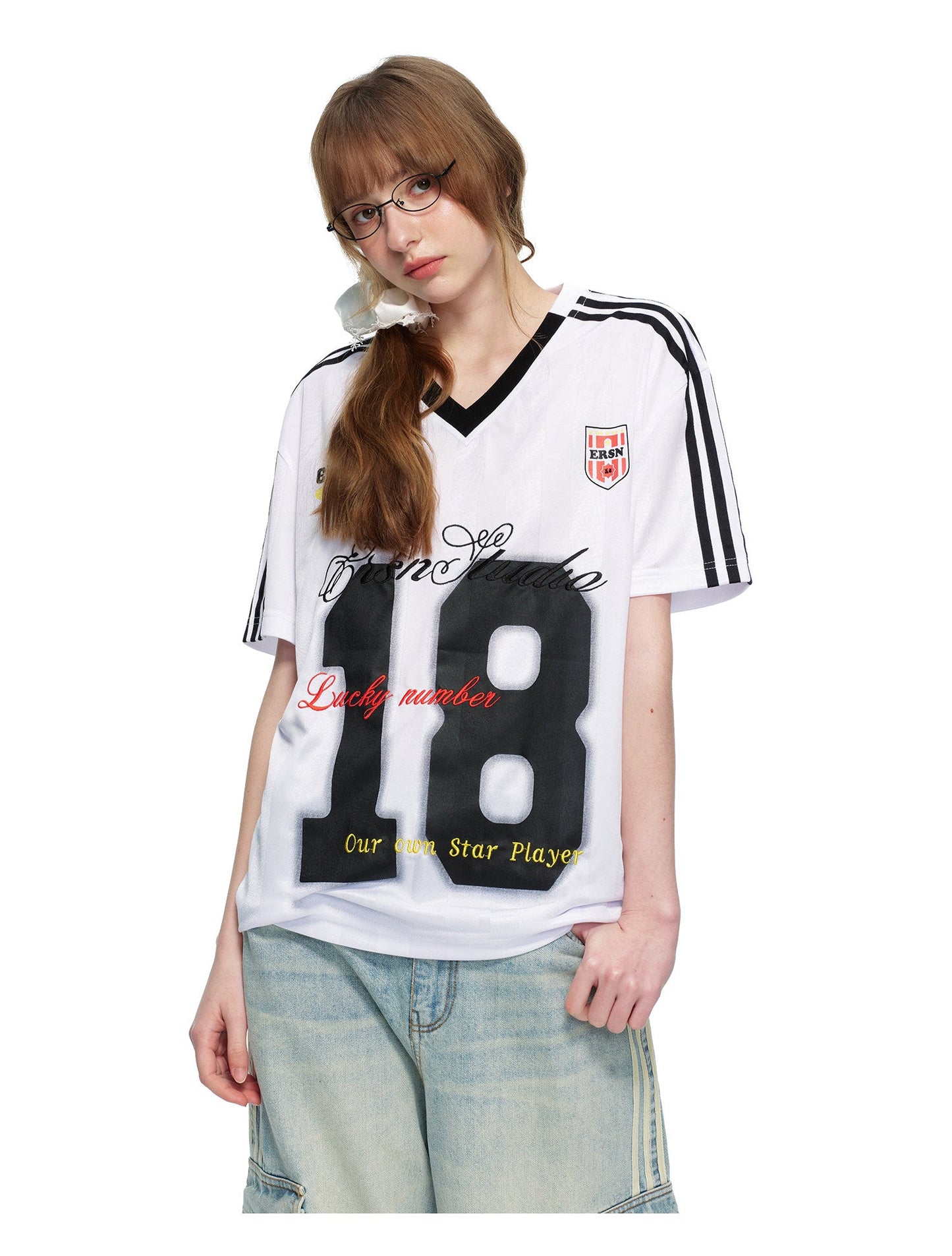 Game Day Jersey No. 18 - White
