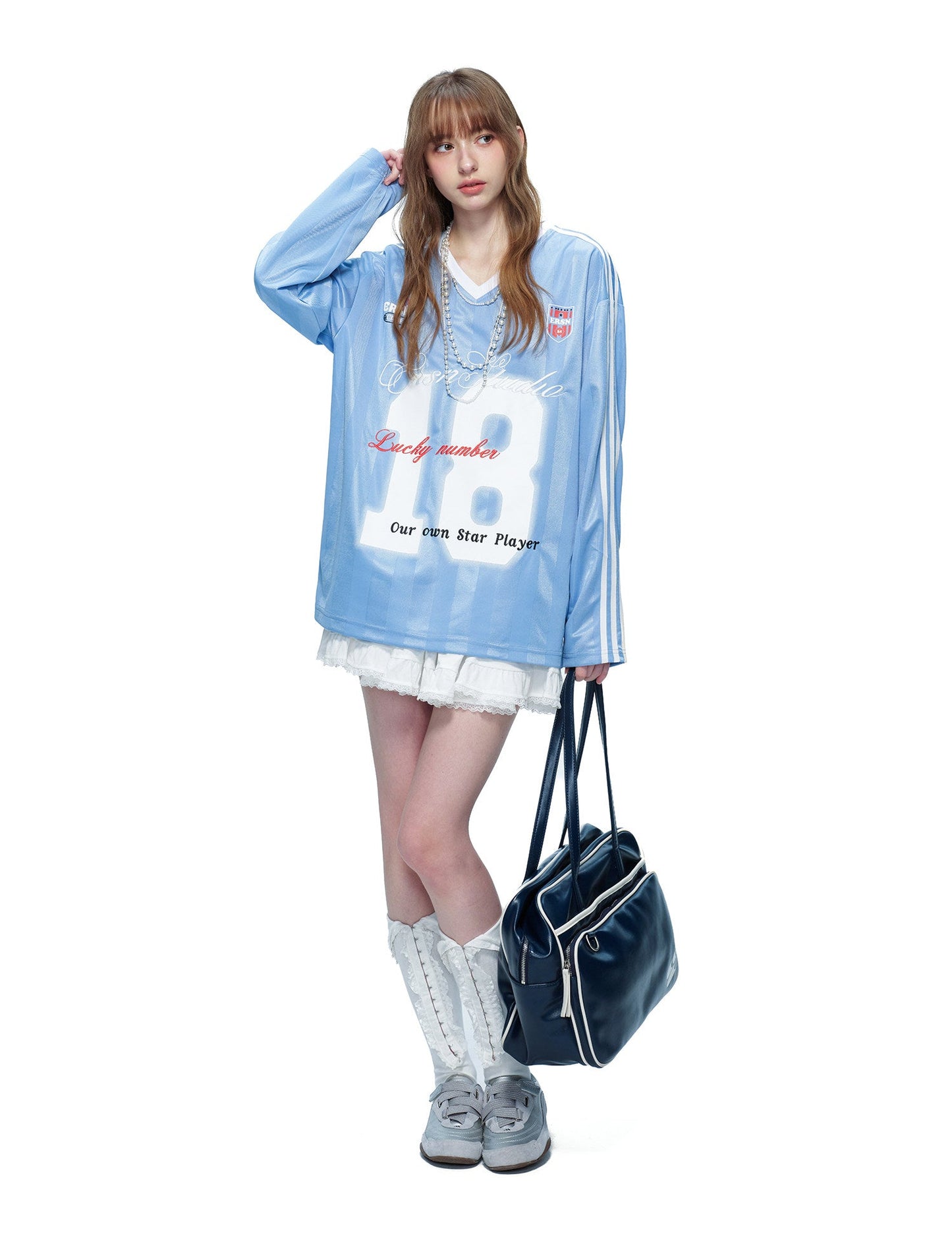Game Day 3.0 Long Sleeve Jersey No. 18 - Blue