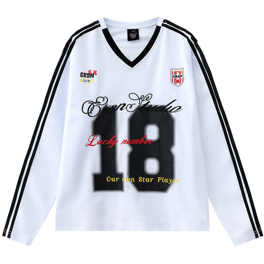 Game Day 3.0 Long Sleeve Jersey No. 18 - White