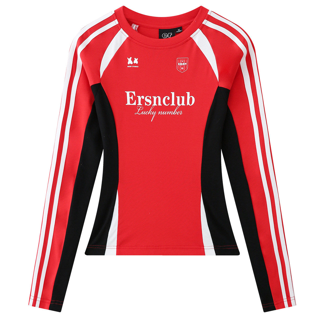 Sports Long Sleeve Slim Shirt - Red