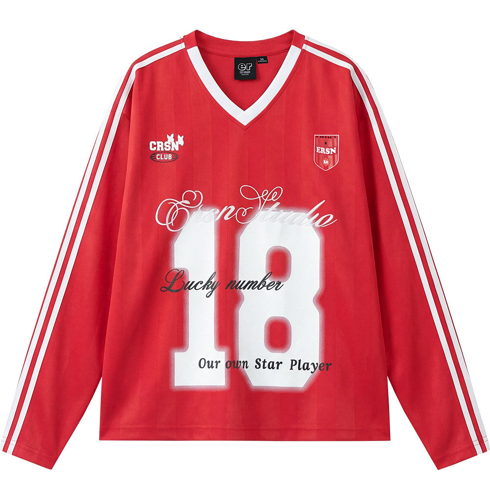 Game Day 3.0 Long Sleeve Jersey No. 18 - Red