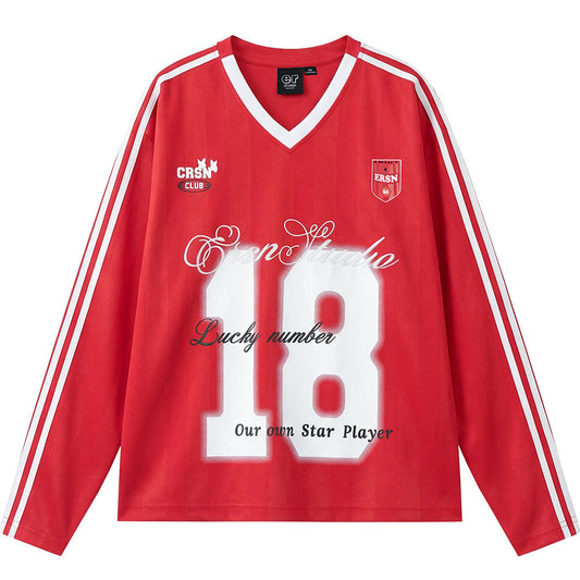 Game Day 3.0 Long Sleeve Jersey No. 18 - Red