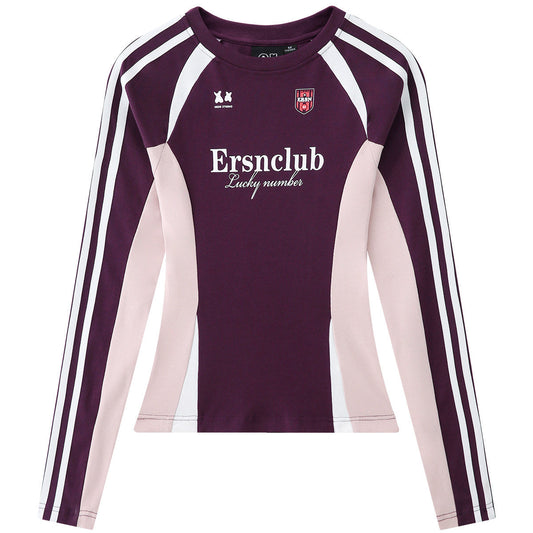 Sports Long Sleeve Slim Shirt - Purple