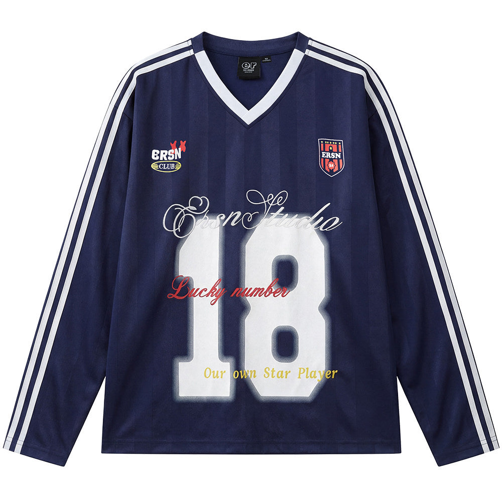 Game Day 3.0 Long Sleeve Jersey No. 18 - Navy