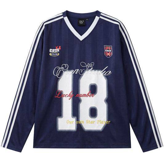 Game Day 3.0 Long Sleeve Jersey No. 18 - Navy